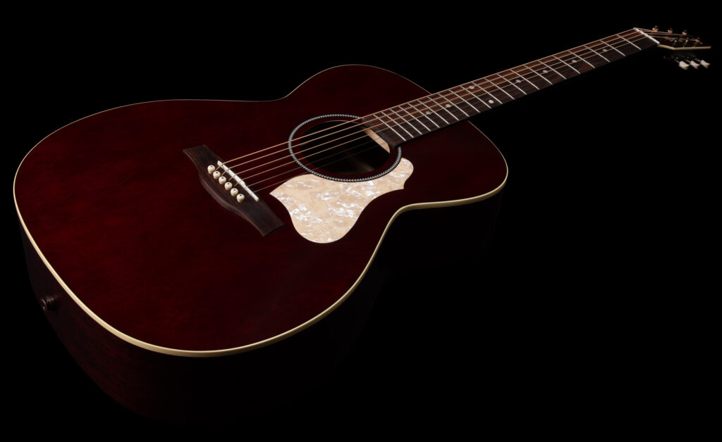 Seagull M6 Ch Eq Ltd Concert Hall Cedre Acajou Rw +housse - Ruby Red Gloss Top - Guitare Folk - Variation 1