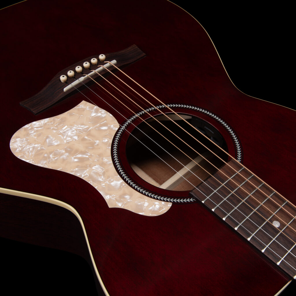 Seagull M6 Ch Eq Ltd Concert Hall Cedre Acajou Rw +housse - Ruby Red Gloss Top - Guitare Folk - Variation 2