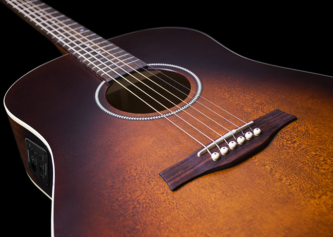 Seagull S6 Original Presys Ii Dreadnought Cedre Merisier Rw - Burnt Umber Semi Gloss - Guitare Electro Acoustique - Variation 3