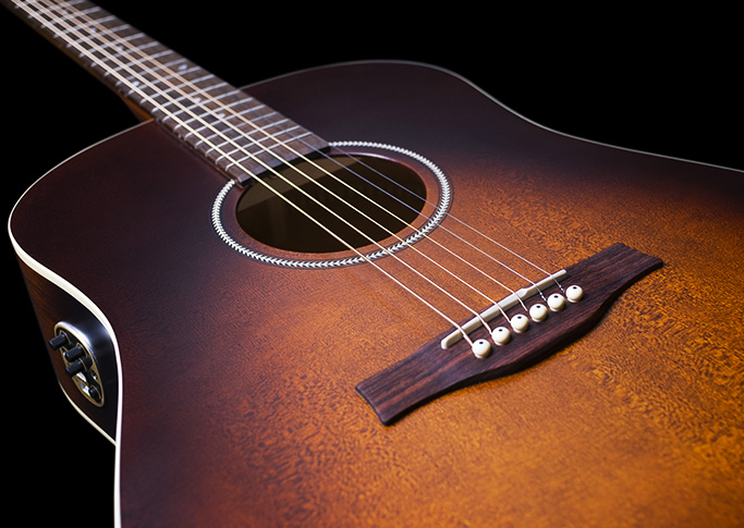 Seagull S6 Original Qit 2019 Dreadnought Cedre Merisier +housse - Burnt Umber - Guitare Electro Acoustique - Variation 3