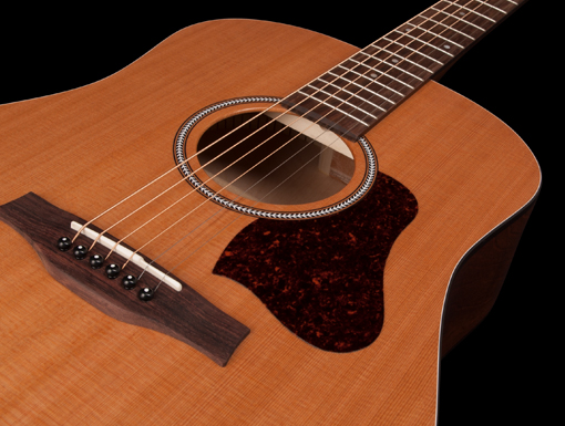 Seagull S6 Original Slim Presys Ii Dreadnought Cedre Merisier Rw - Natural Semi Gloss - Guitare Electro Acoustique - Variation 3