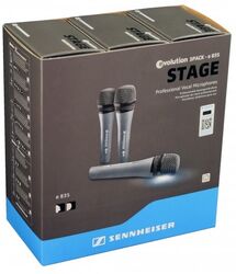 Paire, kit, stereo set micros Sennheiser 3Pack E835