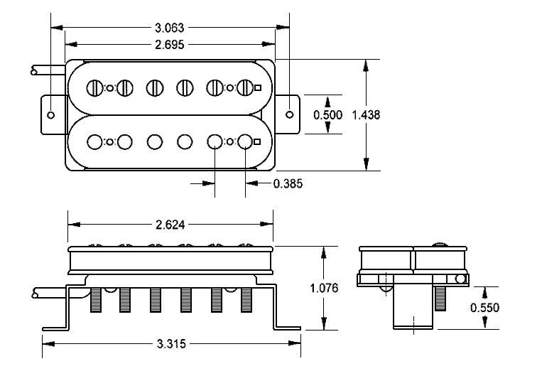 Seymour Duncan 59 Sh-1b Bridge - Nickel - - Micro Guitare Electrique - Variation 2