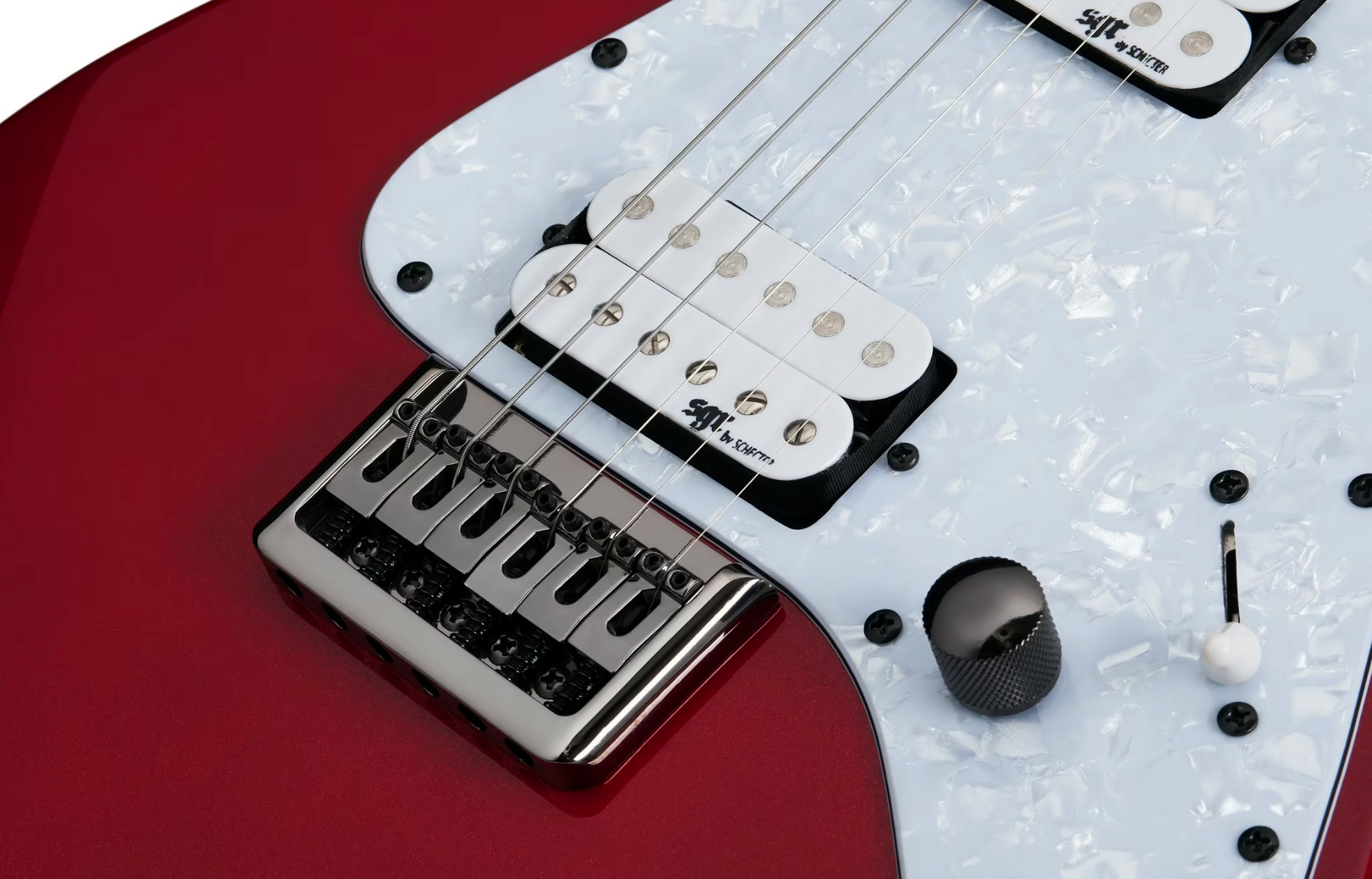 Sgr By Schecter Banshee 6 2h Ht Rw - Metallic Red - Guitare Électrique Forme Str - Variation 3