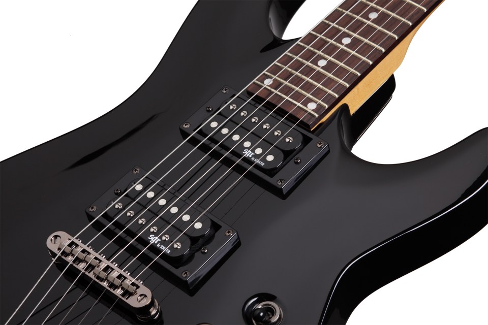 Sgr By Schecter C-1 Hh Ht Rw - Gloss Black - Guitare Électrique Forme Str - Variation 2