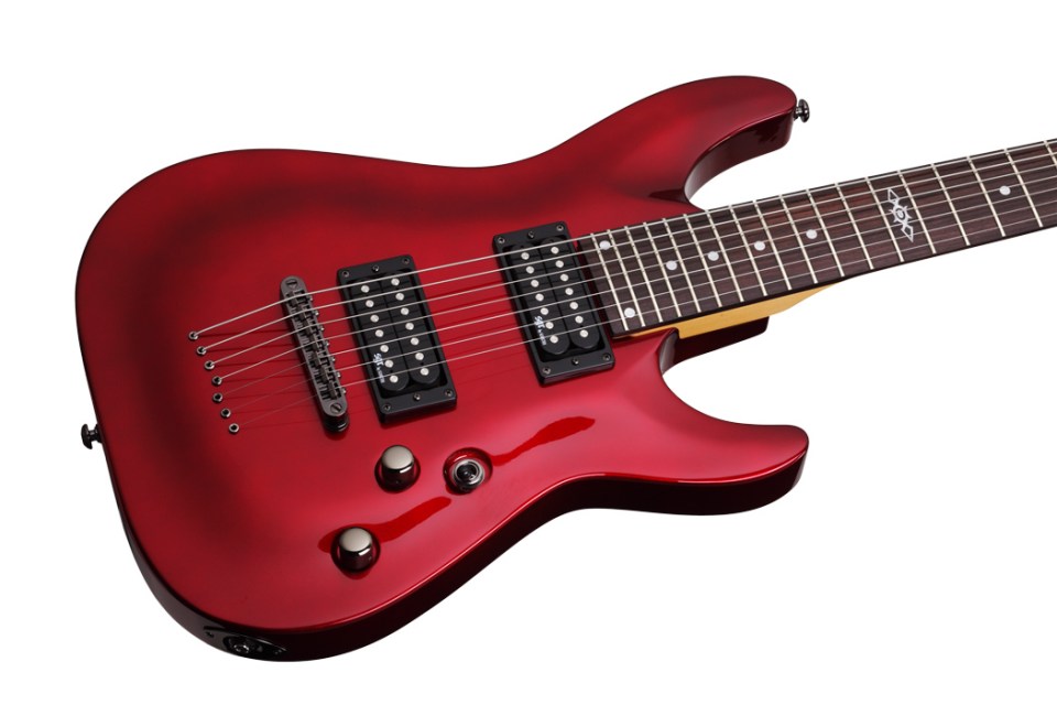 Sgr By Schecter C-7 2h Ht Rw - Metallic Red Gloss - Guitare Électrique 7 Cordes - Variation 2