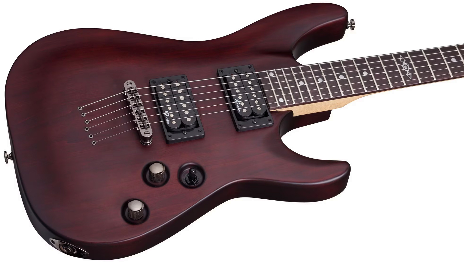 Sgr By Schecter C1 2h Ht Rw - Walnut Satin - Guitare Électrique MÉtal - Variation 1