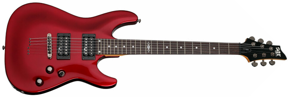 Sgr By Schecter C-1 2h Ht Rw - Metallic Red - Guitare Électrique Forme Str - Main picture