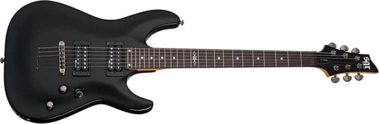 Sgr By Schecter C-1 2h Ht Rw - Midnight Satin Black - Guitare Électrique Forme Str - Main picture