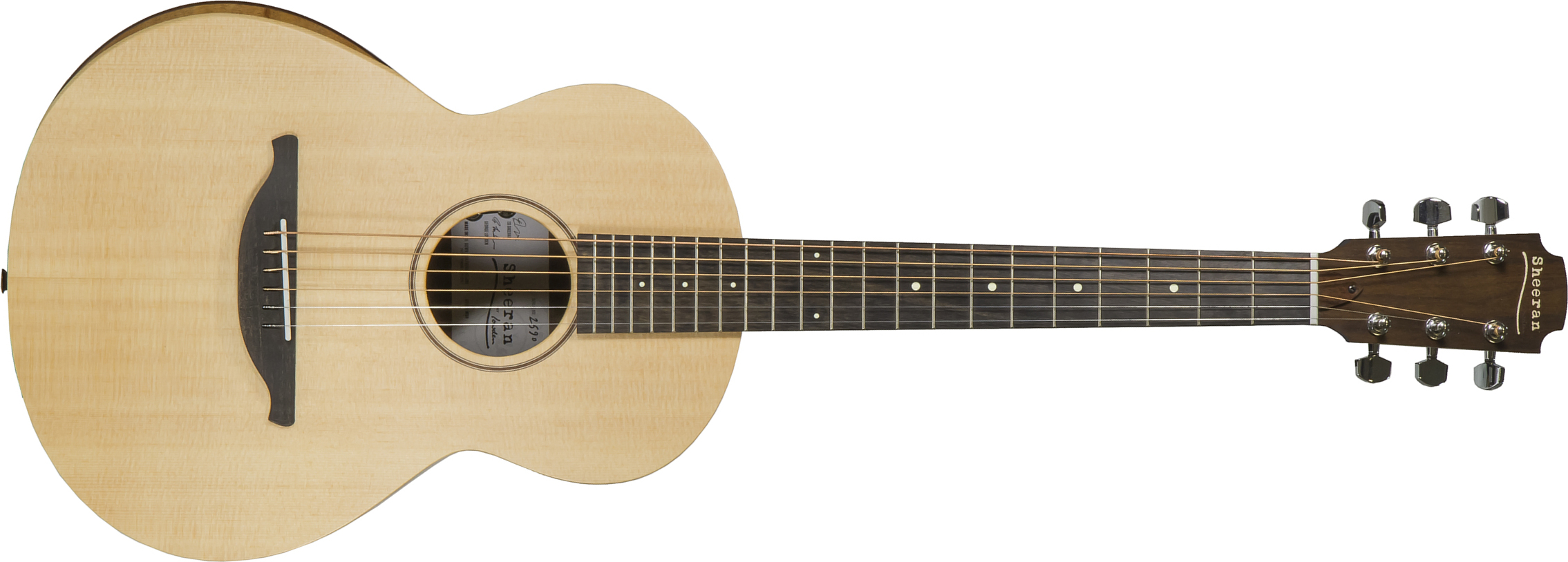 Sheeran By Lowden W04 Parlor Epicea Noyer Eb +housse - Natural Satin - Guitare Acoustique - Main picture