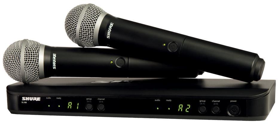 Micro hf main Shure BLX288E-PG58-M17