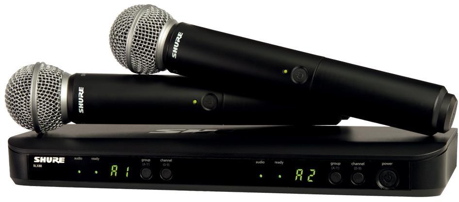 Micro hf main Shure BLX288E-SM58-M17