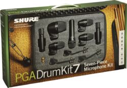 Paire, kit, stereo set micros Shure PGA Drumkit 7