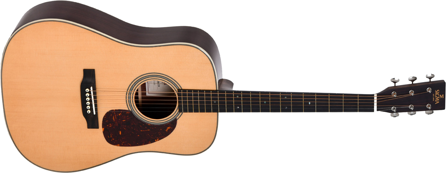 Sigma Sdr-28 Standard Dreadnought Epicea Palissandre Eb - Natural - Guitare Acoustique - Main picture