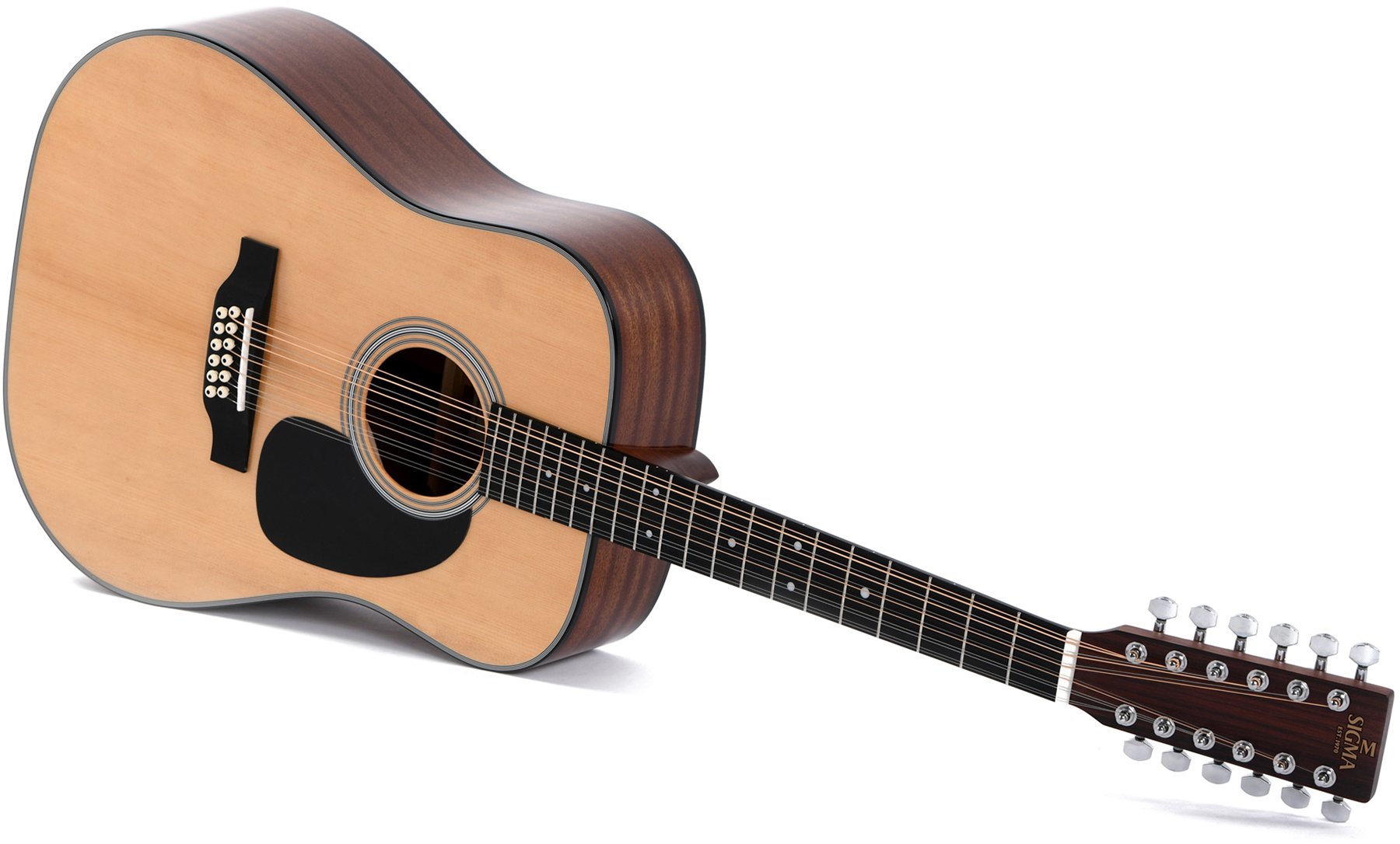 Sigma Dm12-1 12c Dreadnought Epicea Acajou Mic - Natural - Guitare Acoustique - Variation 2