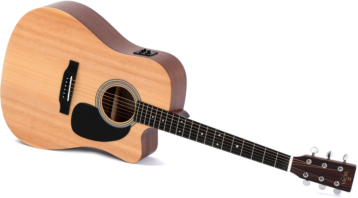 Sigma Dmc-ste Dreadnought Cw Epicea Acajou Mic - Natural Gloss Top - Guitare Electro Acoustique - Variation 2