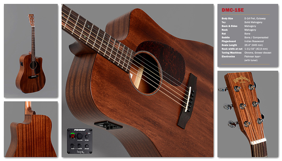 Sigma Dmc15 E Dreadnought Cw Tout Acajou Rw - Natural Satin - Guitare Electro Acoustique - Variation 1