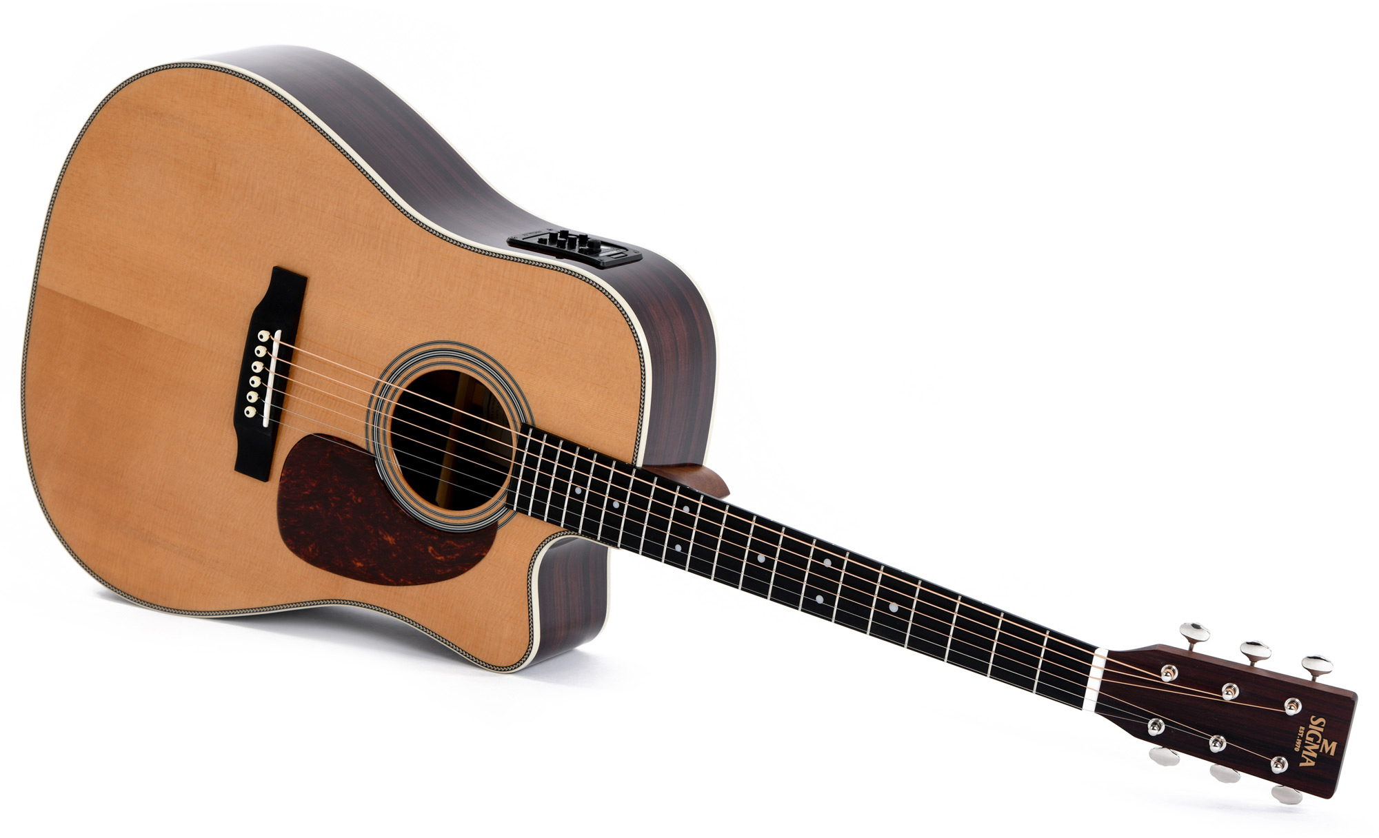 Sigma Dtc-28he Standard Dreadnought Cw Electro Epicea Eb - Natural - Guitare Electro Acoustique - Variation 2