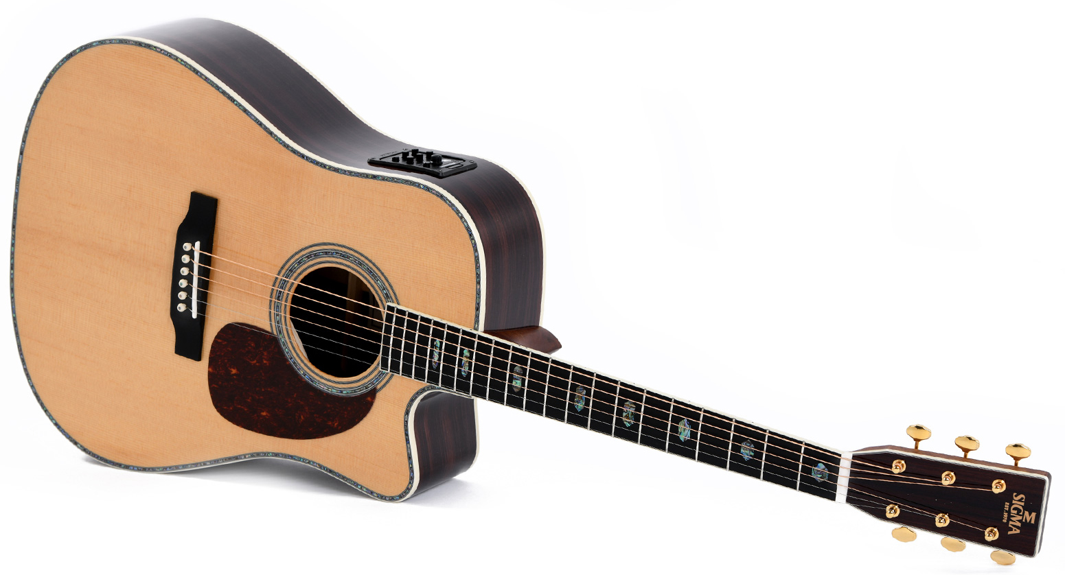 Sigma Dtc-41e Standard Dreadnought Cw Epicea Tilia Mic - Natural - Guitare Acoustique - Variation 2