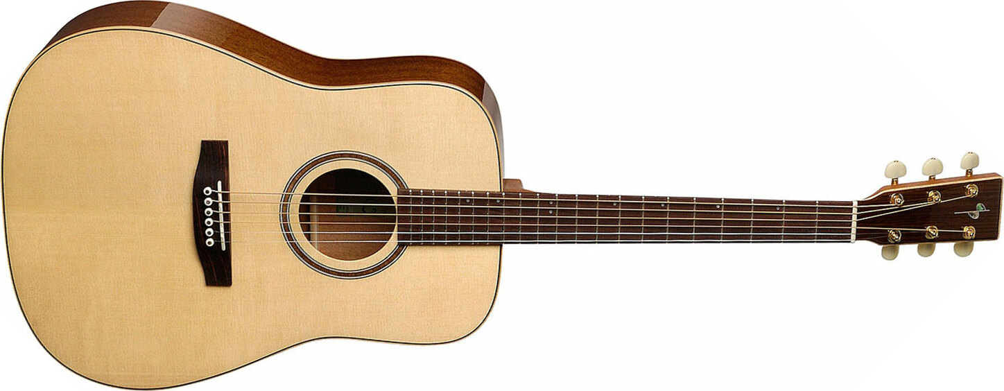 Simon & Patrick Showcase Mahogany Bband A6t Dreadnought Epicea Acajou Rw - Natural Hg - Guitare Electro Acoustique - Main picture