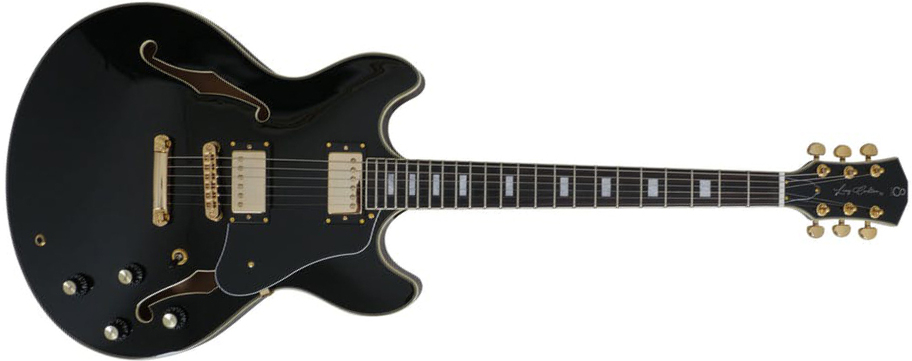 Sire Larry Carlton H7 Signature Ht Hh Eb - Black - Guitare Électrique 1/2 Caisse - Main picture