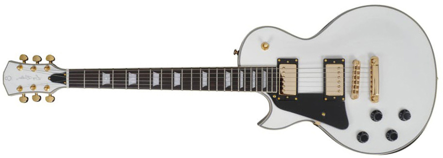 Sire Larry Carlton L7 Lh Signature Gaucher 2h Ht Eb - White - Guitare Électrique Single Cut - Main picture