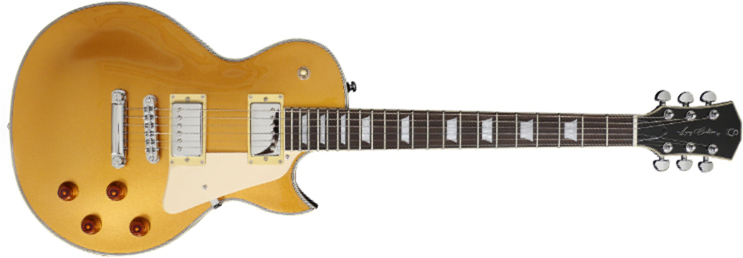 Sire Larry Carlton L7 Signature Ht Hh Eb - Gold Top - Guitare Électrique Single Cut - Main picture