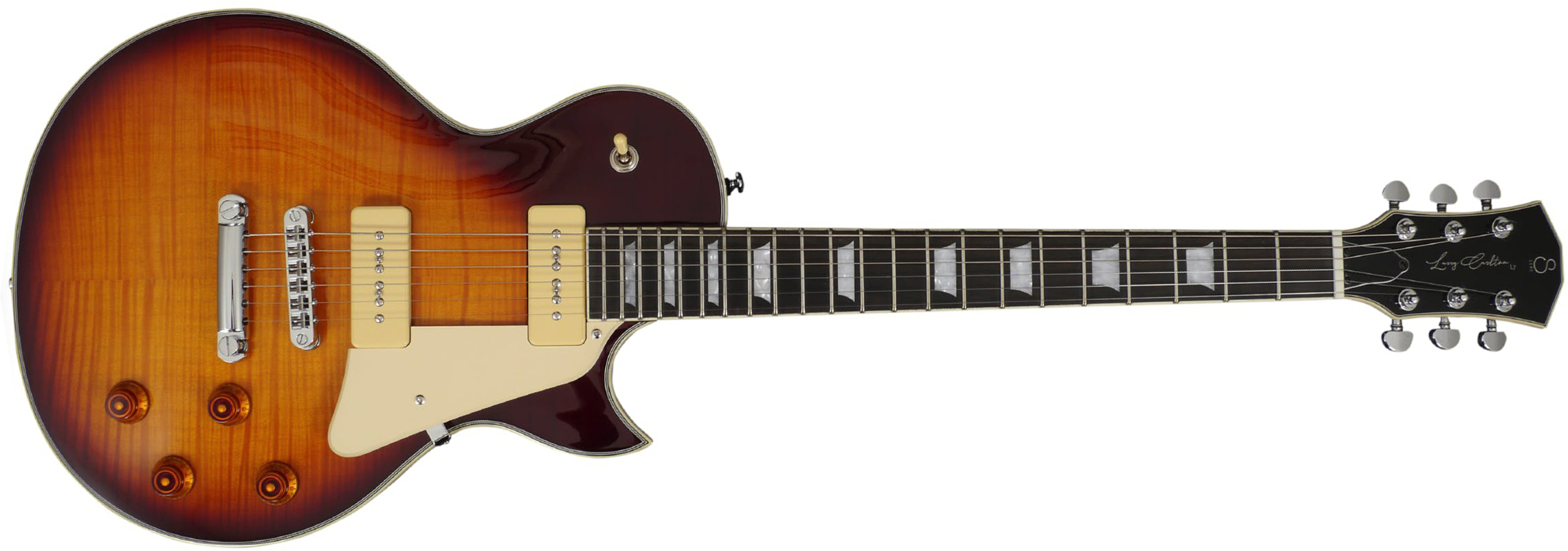 Sire Larry Carlton L7v Signature 2s P90 Ht Eb - Tobacco Sunburst - Guitare Électrique Single Cut - Main picture