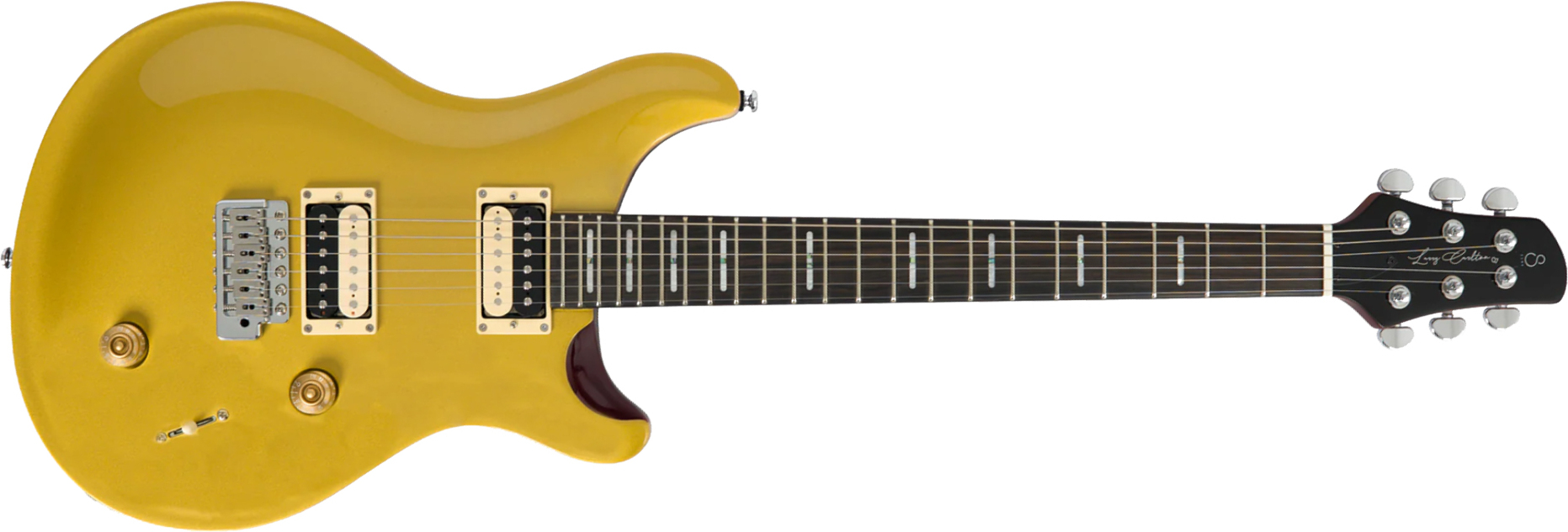 Sire Larry Carlton Q7 2h Trem Eb - Metallic Gold - Guitare Électrique Double Cut - Main picture