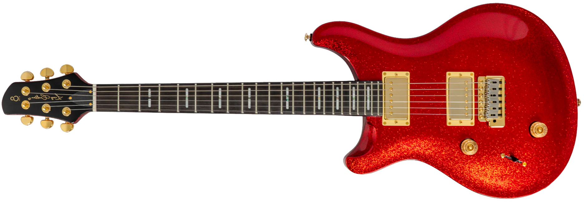 Sire Larry Carlton Q7 Lh Gaucher 2h Trem Eb - Red Sparkle - Guitare Électrique Double Cut - Main picture