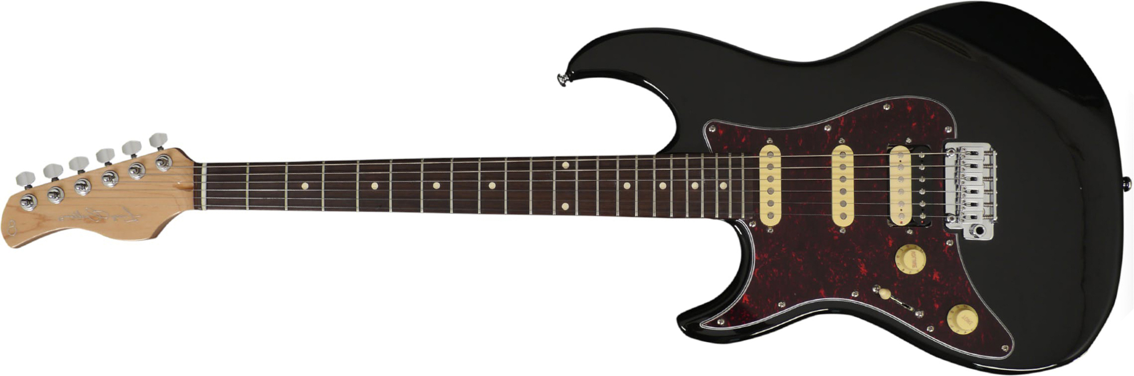Sire Larry Carlton S3 Lh Signature Gaucher Hss Trem Rw - Black - Guitare Électrique Gaucher - Main picture
