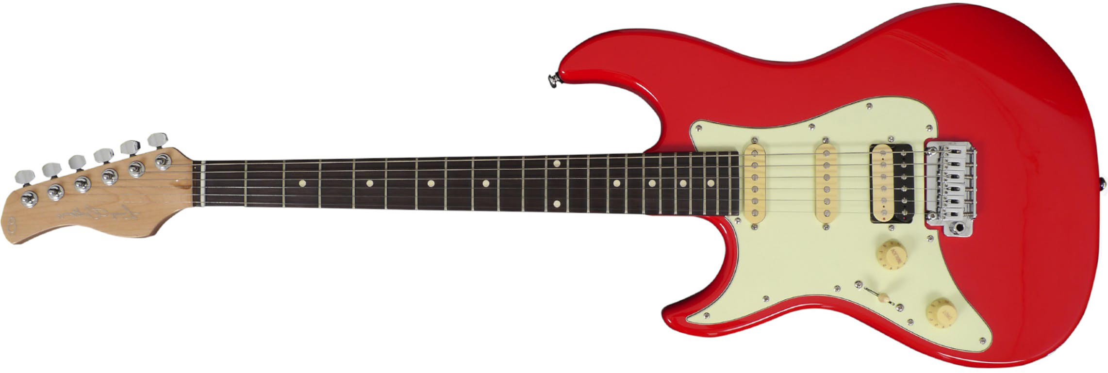 Sire Larry Carlton S3 Lh Signature Gaucher Hss Trem Rw - Dakota Red - Guitare Électrique Gaucher - Main picture