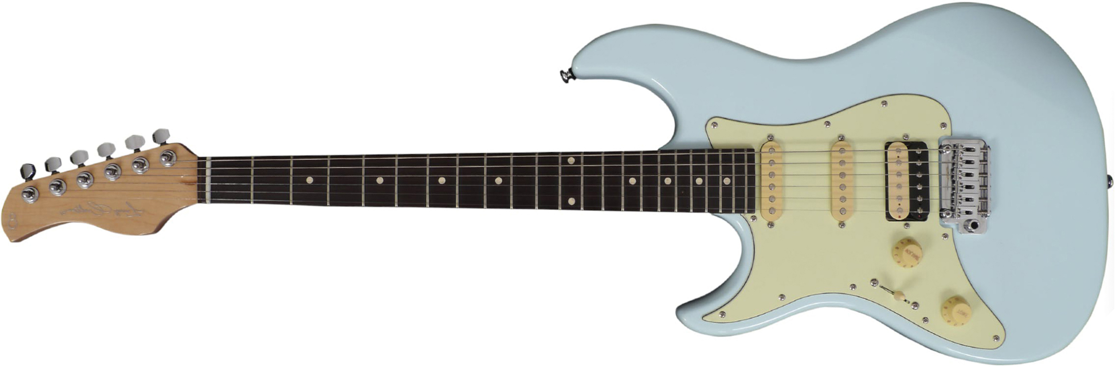 Sire Larry Carlton S3 Lh Signature Gaucher Hss Trem Rw - Sonic Blue - Guitare Électrique Gaucher - Main picture