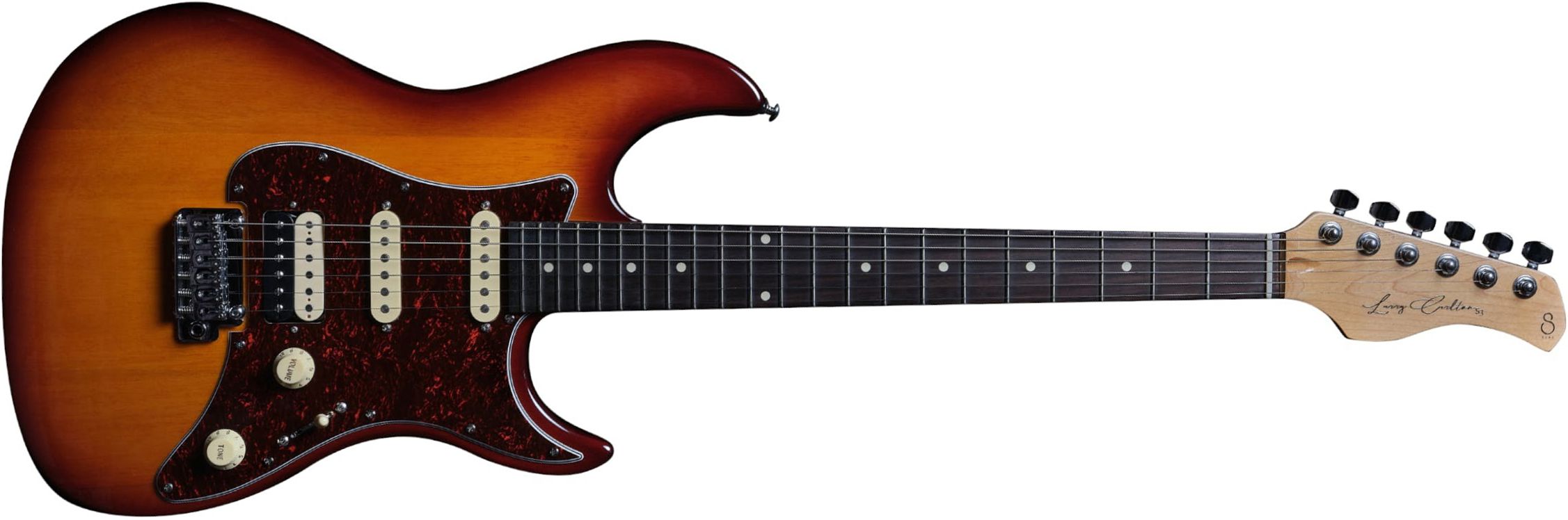 Sire Larry Carlton S3 Signature Hss Trem Rw - Tobacco Sunburst - Guitare Électrique Forme Str - Main picture