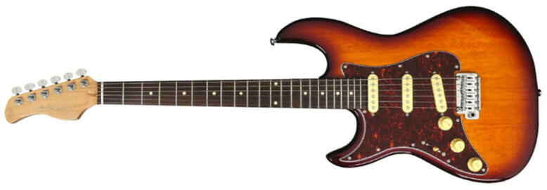 Sire Larry Carlton S3 Sss Lh Signature Gaucher 3s Trem Rw - Tobacco Sunburst - Guitare Électrique Forme Str - Main picture