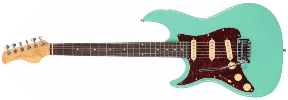 Sire Larry Carlton S3 Sss Lh Signature Gaucher 3s Trem Rw - Mild Green - Guitare Électrique Forme Str - Main picture