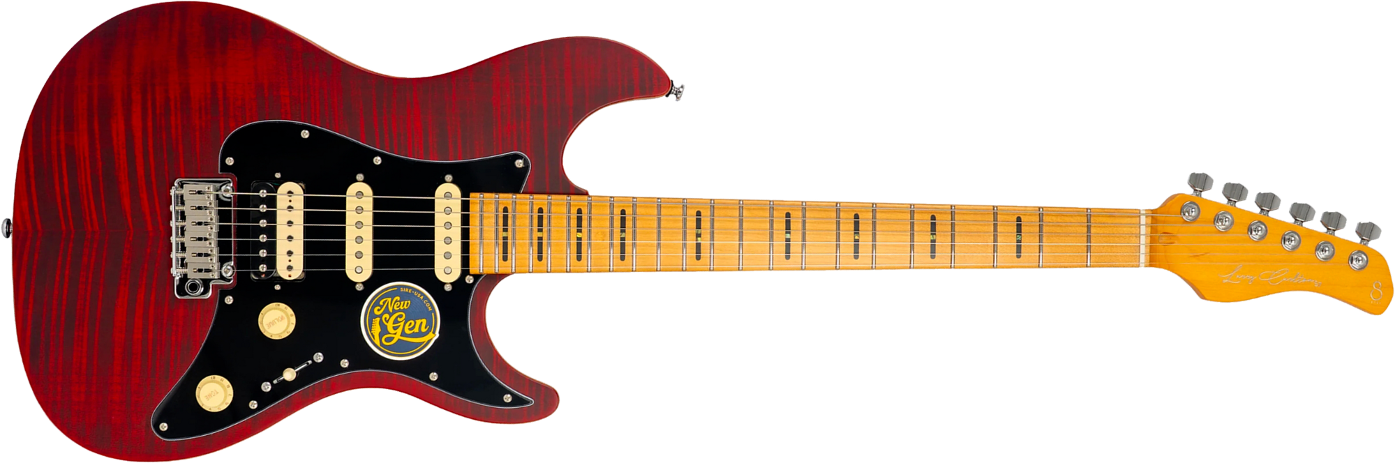 Sire Larry Carlton S7 Fm New Gen Hss Trem Mn - See Through Red - Guitare Électrique Forme Str - Main picture
