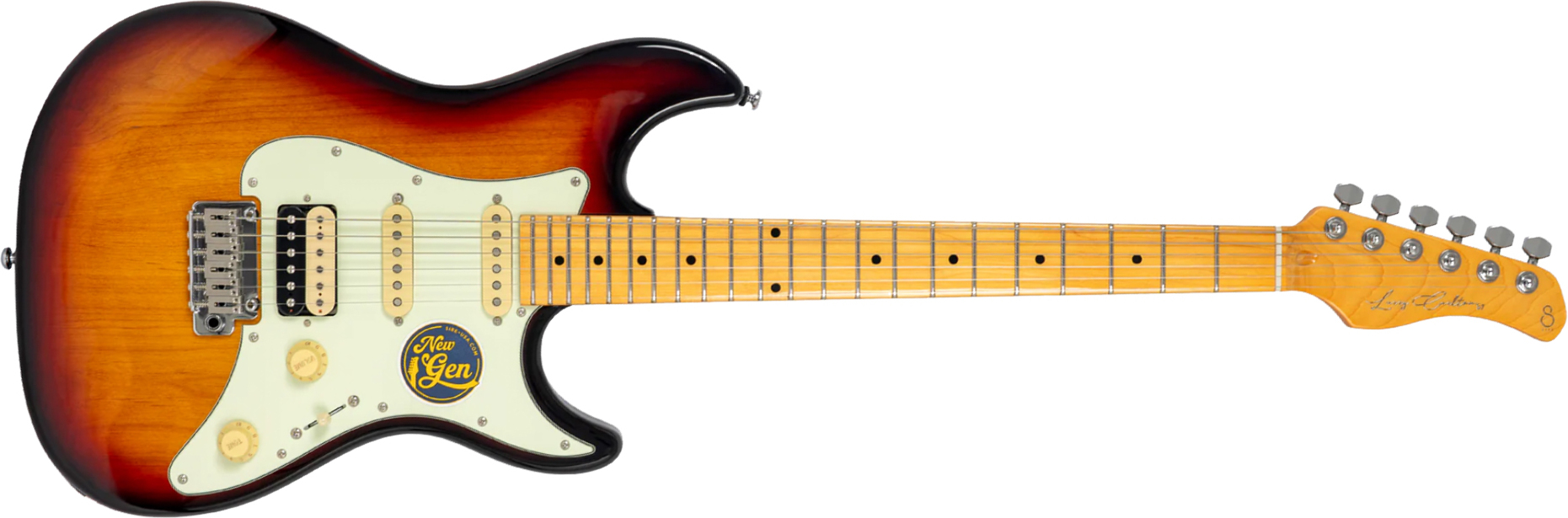 Sire Larry Carlton S7 Hss New Gen Trem Mn - 3 Tone Sunburst - Guitare Électrique Forme Str - Main picture