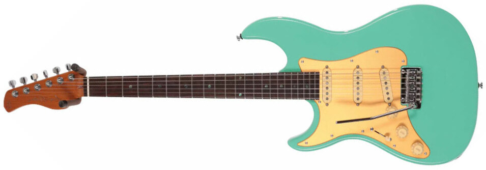 Sire Larry Carlton S7 Vintage Lh Signature Gaucher 3s Trem Mn - Mild Green - Guitare Électrique Signature - Main picture