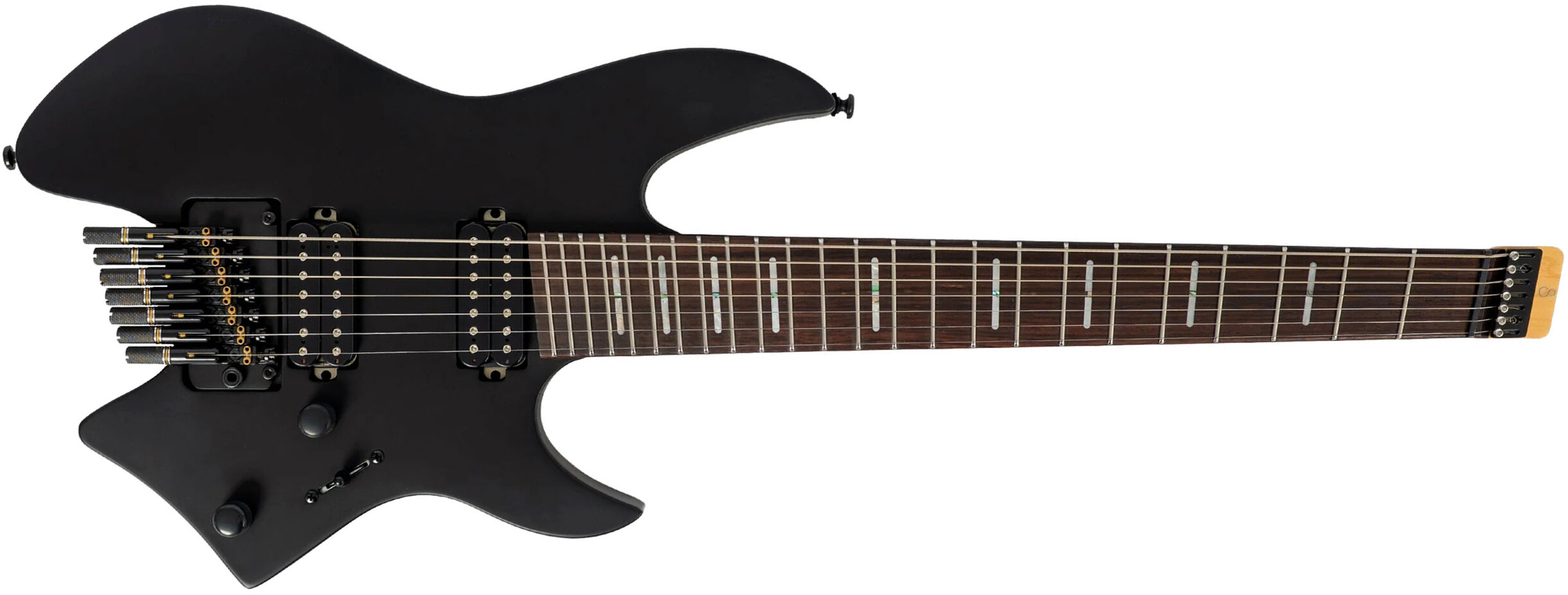 Sire Larry Carlton X6 Headless 7c 2h Trem Rw - Black Satin - Guitare Électrique Multi-scale - Main picture