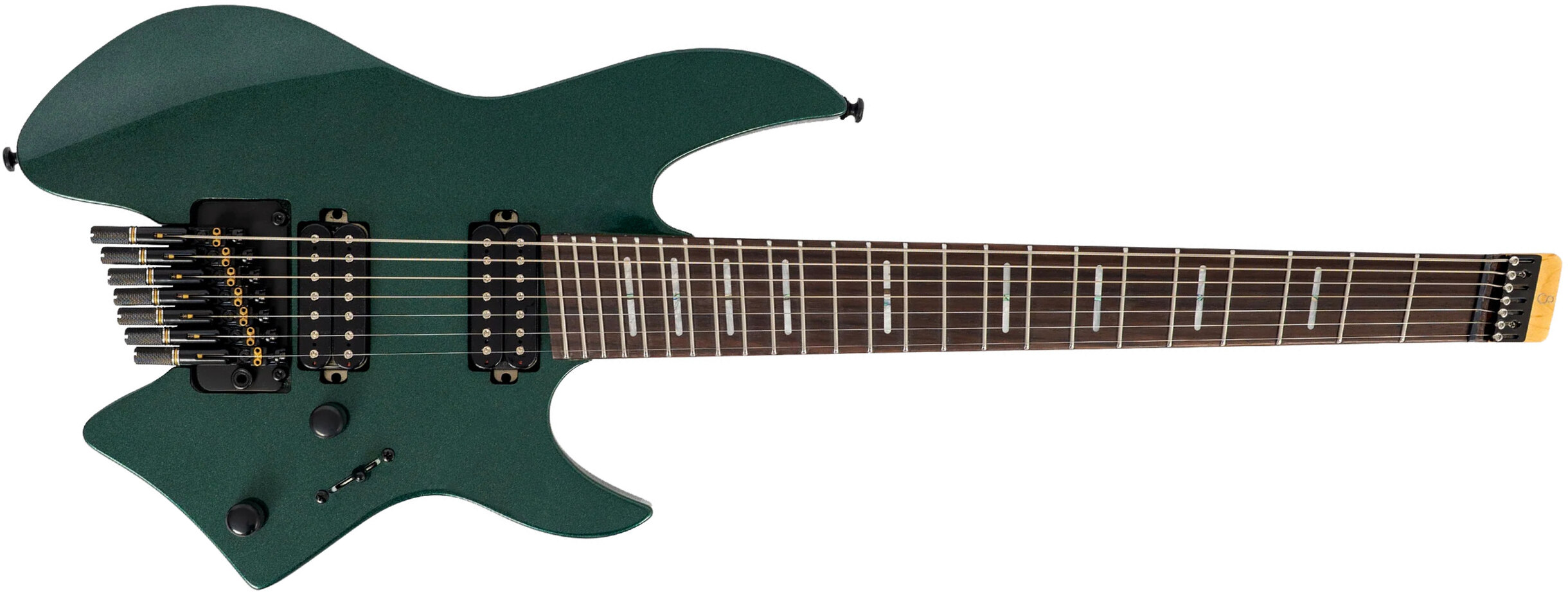 Sire Larry Carlton X6 Headless 7c Multiscale 2h Trem Rw - Metallic Green - Guitare Électrique Multi-scale - Main picture