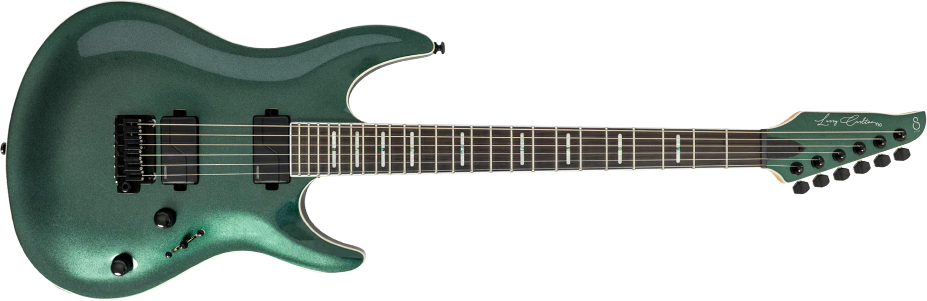 Sire Larry Carlton Y10 2h Fishman Fluence Trem Eb - Metallic Green - Guitare Électrique Forme Str - Main picture