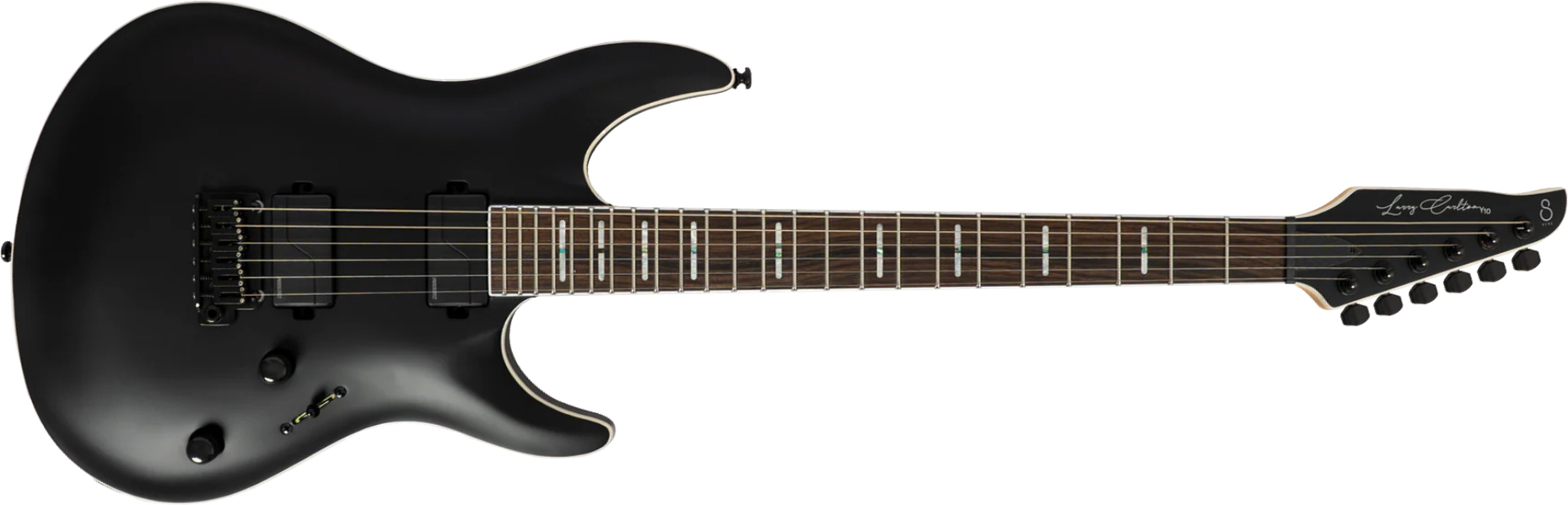 Sire Larry Carlton Y10 2h Fishman Fluence Trem Eb - Black Satin - Guitare Électrique Forme Str - Main picture