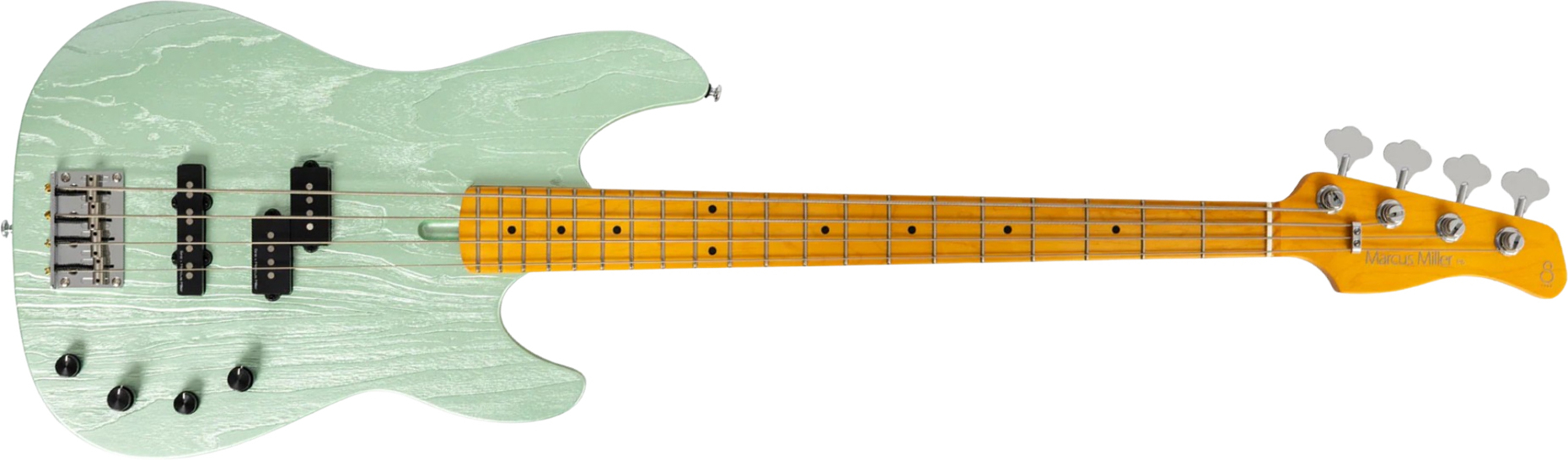 Sire Marcus Miller P6 4st Active Mn - Surf Green Metallic - Basse Électrique Solid Body - Main picture