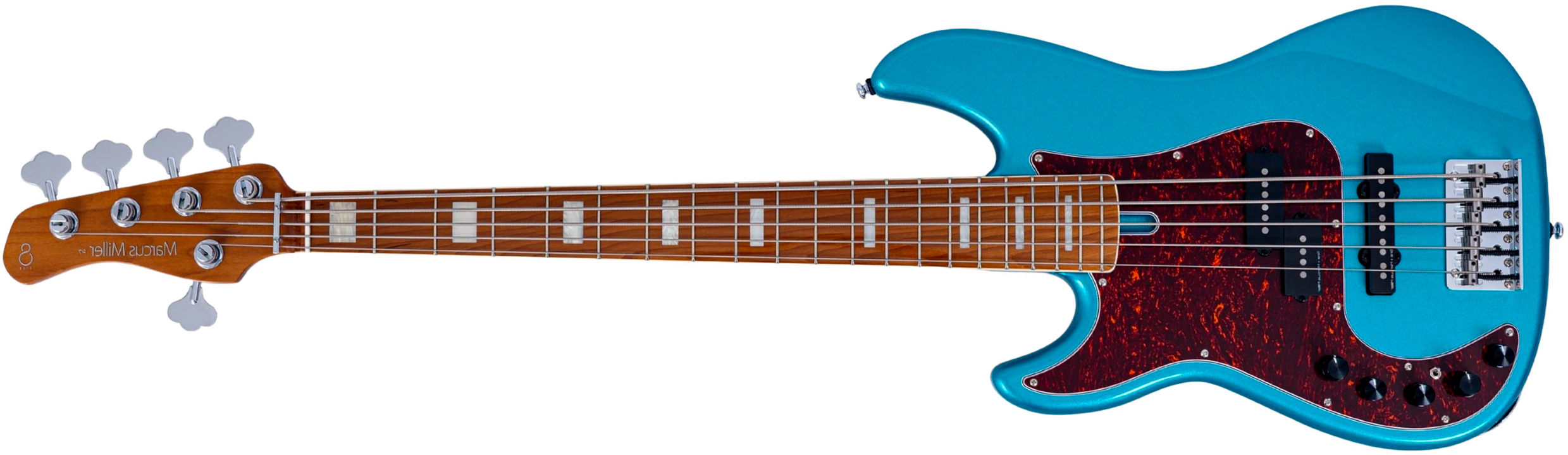 Sire Marcus Miller P7 New Gen 5st Lh 5c Gaucher Active Eb - Tide Pool - Basse Électrique Solid Body - Main picture
