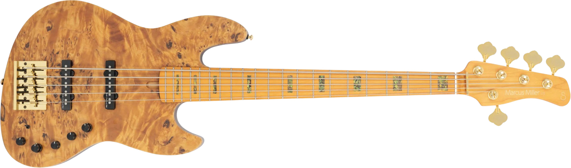 Sire Marcus Miller V10 5st 5c Active Mn - Natural Satin - Basse Électrique Solid Body - Main picture