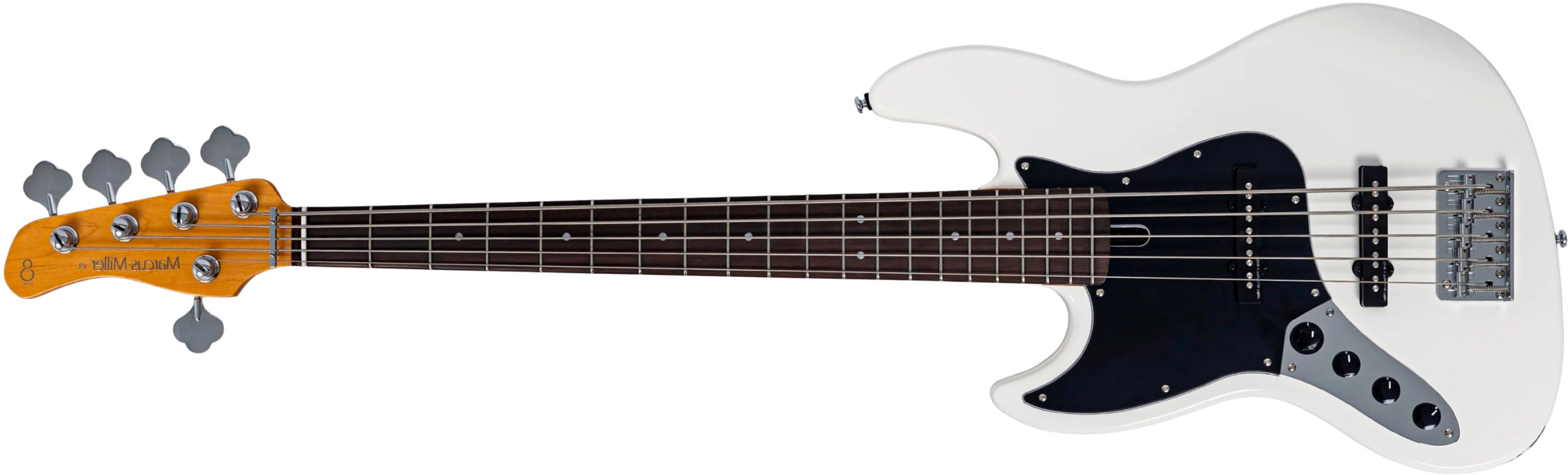 Sire Marcus Miller V3 New Gen 5st Lh 5c Gaucher Active Rw - Antique White - Basse Électrique Solid Body - Main picture