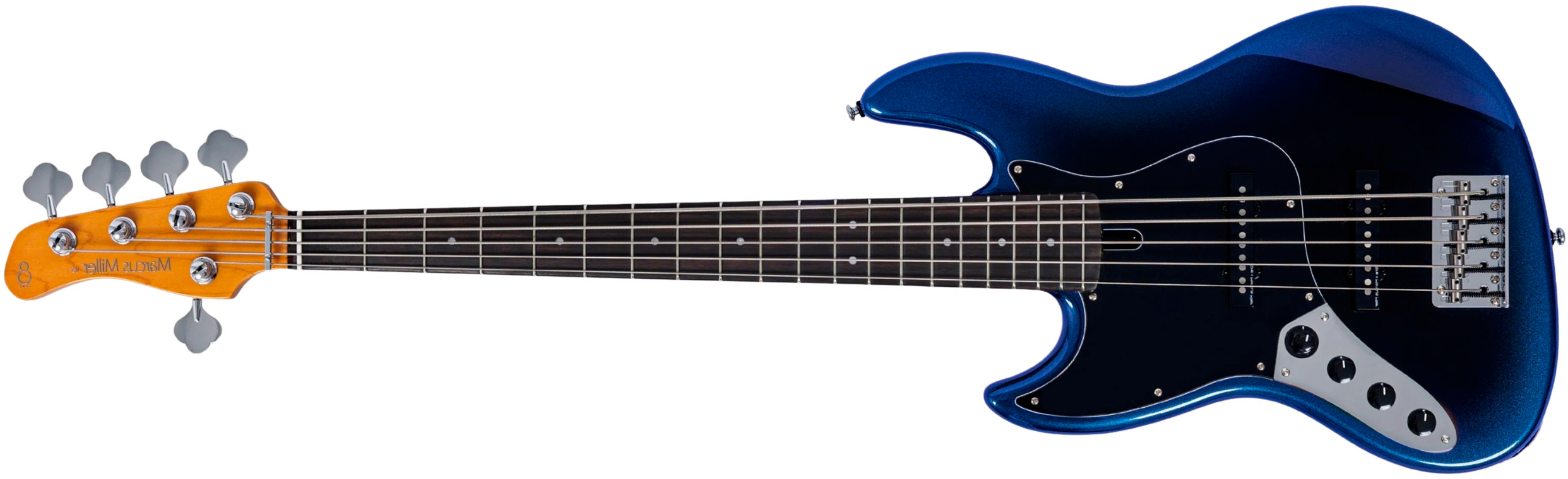 Sire Marcus Miller V3 New Gen 5st Lh 5c Gaucher Active Rw - Midnight Blueburst - Basse Électrique Solid Body - Main picture