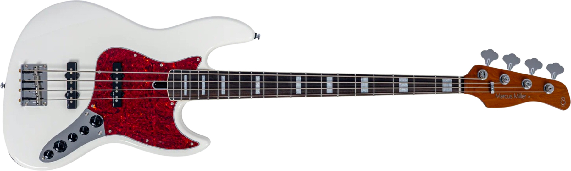 Sire Marcus Miller V7 Alder 2nd Gen 4st 4c Active Eb - Antique White - Basse Électrique Solid Body - Main picture