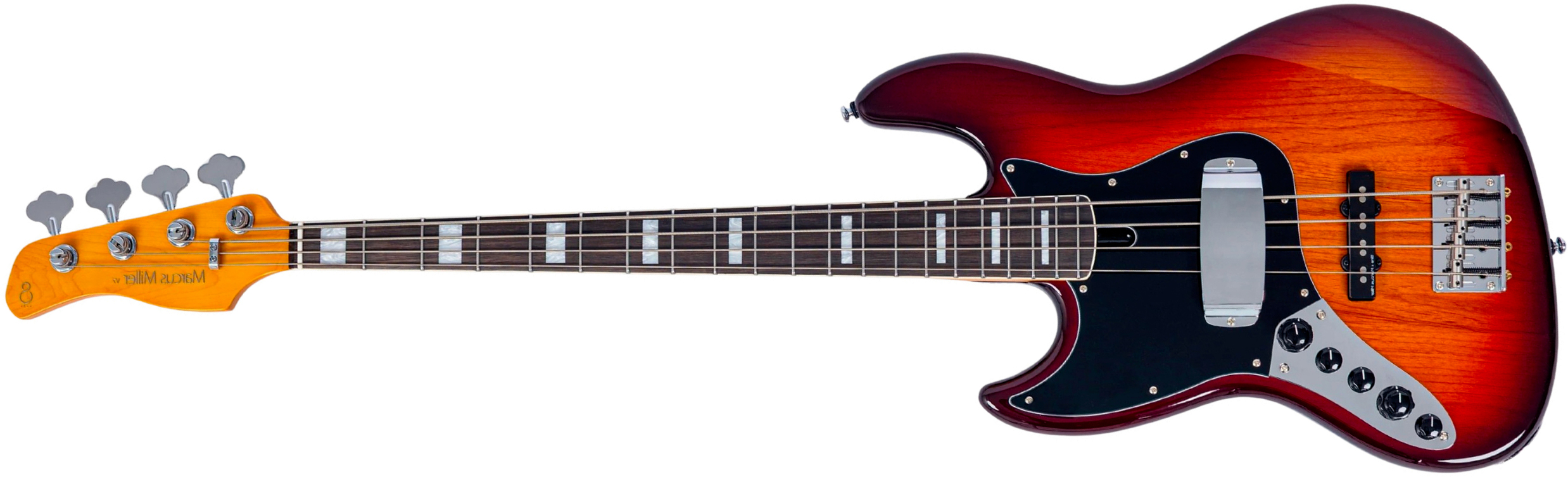Sire Marcus Miller V7 Alder New Gen 4st Lh 4c Gaucher Active Eb - Tobacco Sunburst - Basse Électrique Solid Body - Main picture